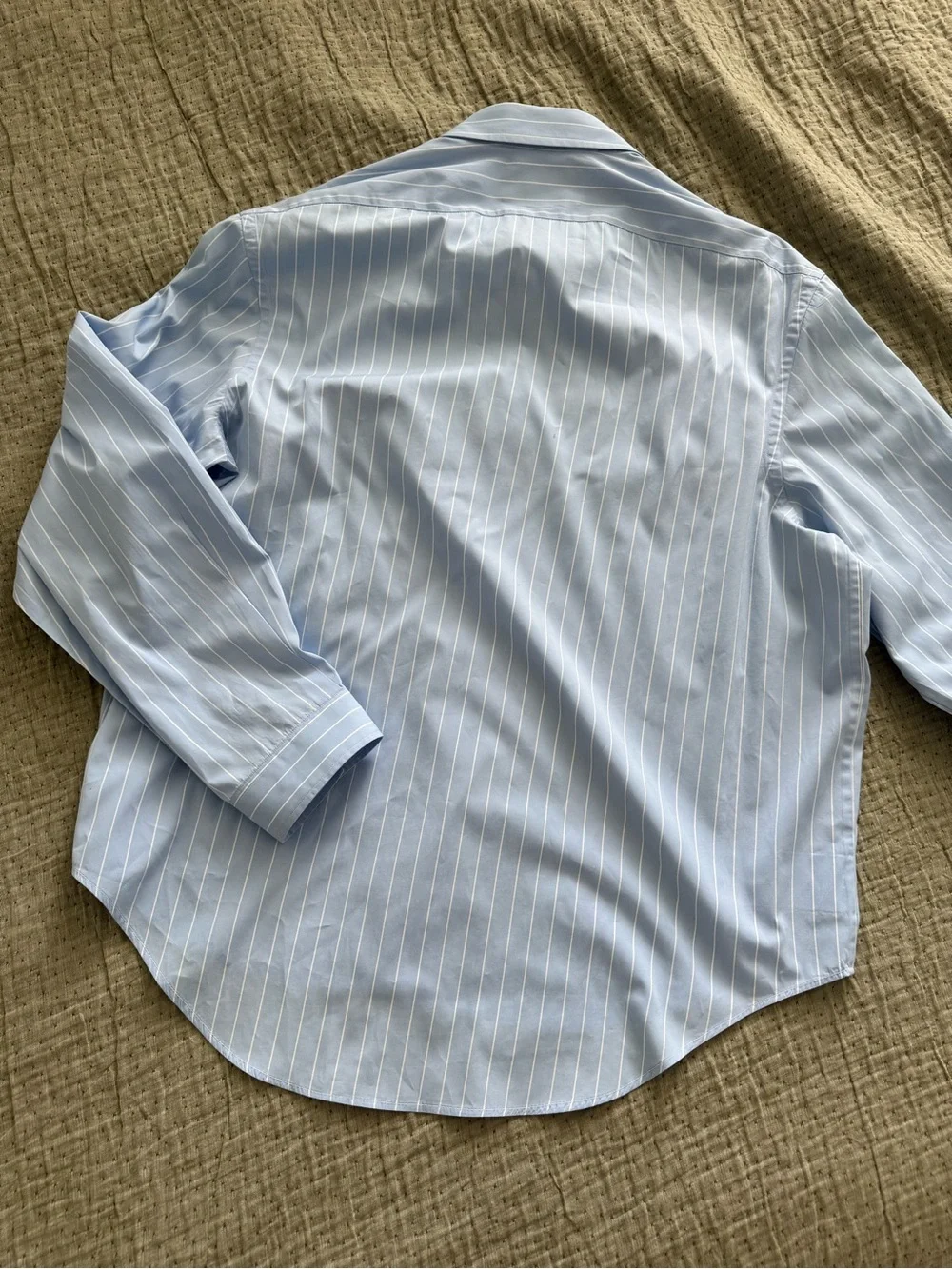 Gucci Blue Stripe Long Sleeve Collared Button Up Dress Shirt | Made in Italy